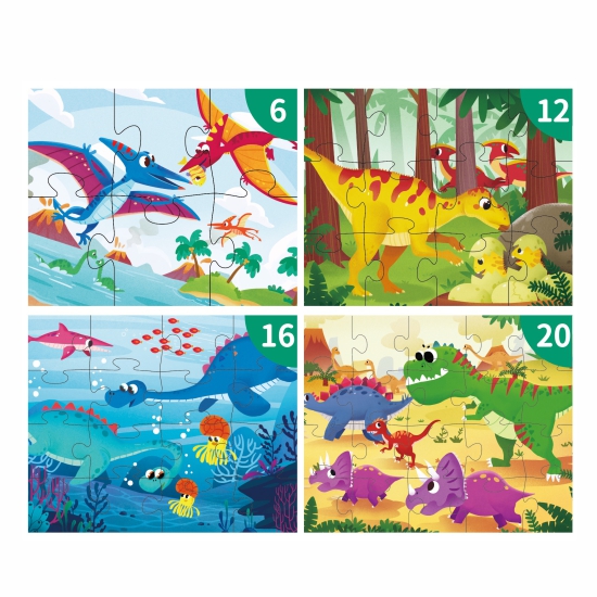 Leveled Puzzle 4-in-A-box