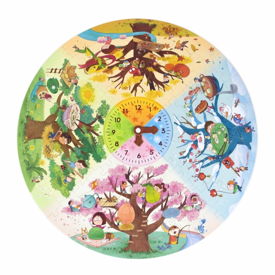 Season Clock Edu‑Puzzle 109 Pieces Educational Jigsaw Puzzle for Kids Age 5+
