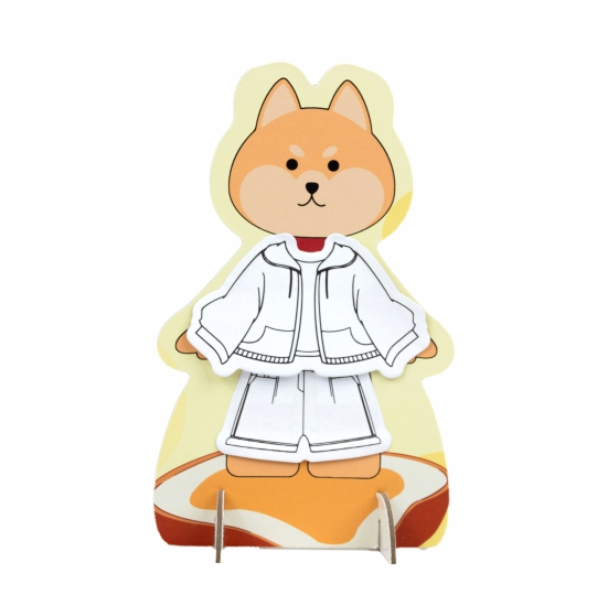 Dressing Up Paper Doll | Kids DIY Stand-up Puppy Dress Up Sticky Notes