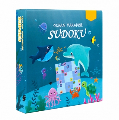 Ocean Paradise Magnetic Sudoku Game, Kids Sea Animal Logical Brain Training Toy