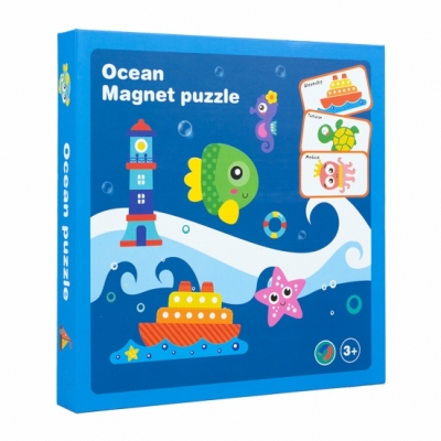 Ocean Magnetic Puzzle Book | Sea Animal Themed Kids Educational Magnet Toy