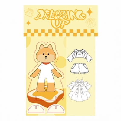 Dressing Up Paper Doll | Kids DIY Stand-up Puppy Dress Up Sticky Notes