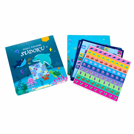 Ocean Paradise Magnetic Sudoku Game, Kids Sea Animal Logical Brain Training Toy